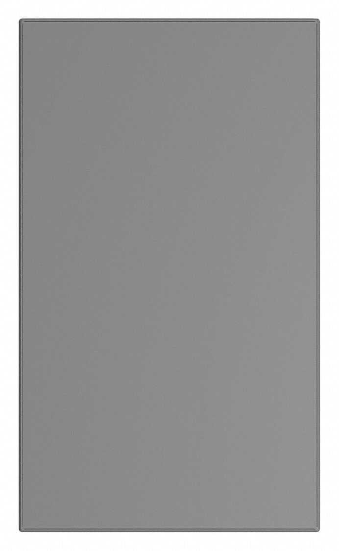 Partition Panel: 58 in x 34 in x 1 in, Smooth Semi Gloss, Charcoal, Vandal-Resistant