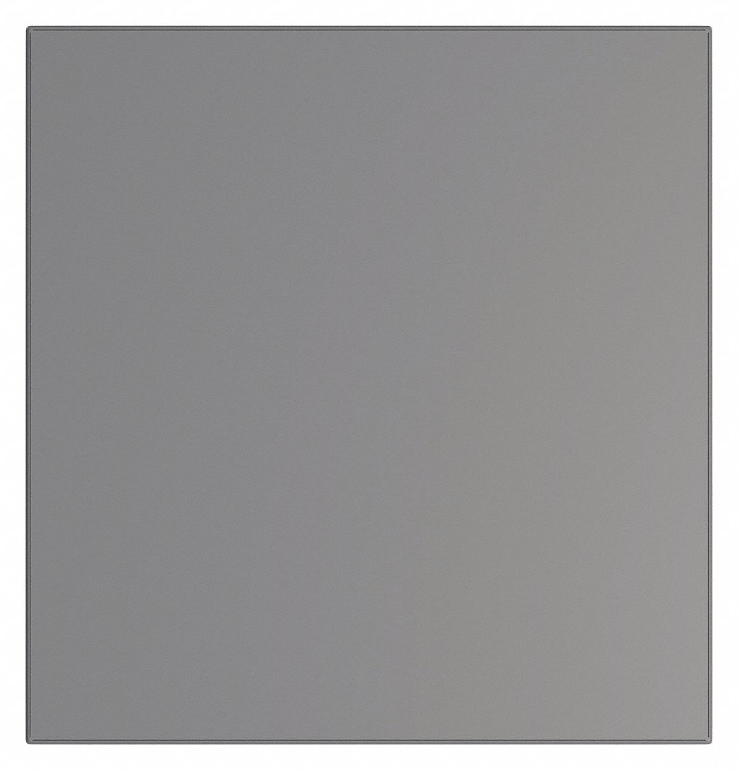 Partition Panel: 58 in x 55 in x 1 in, Smooth Semi Gloss, Charcoal, Vandal-Resistant