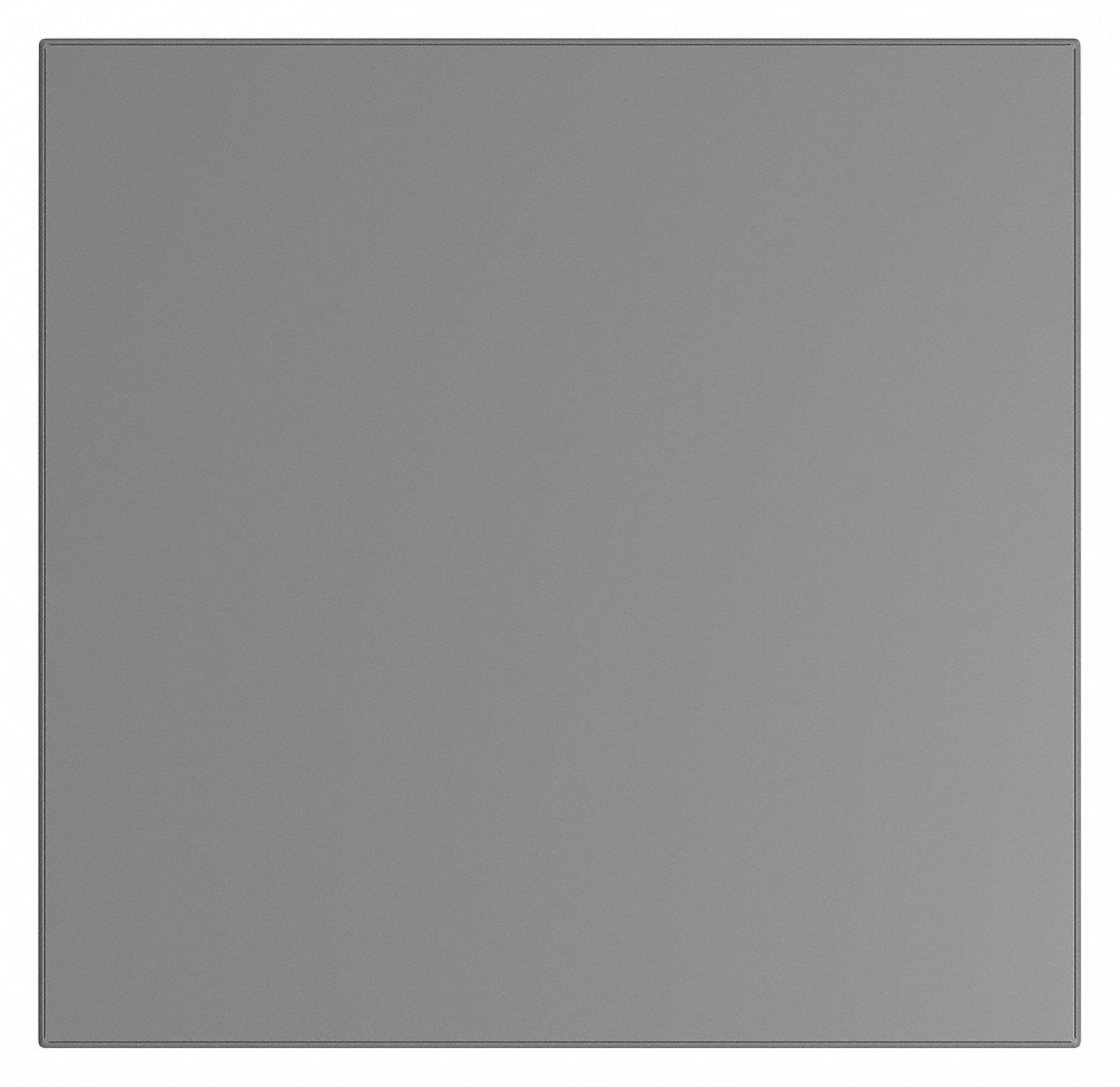 Partition Panel: 58 in x 60 in x 1 in, Smooth Semi Gloss, Charcoal, Vandal-Resistant