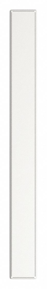 Partition Column: 70 in x 7 in x 1 1/4 in, Smooth Semi Gloss, White, Floor Anchored
