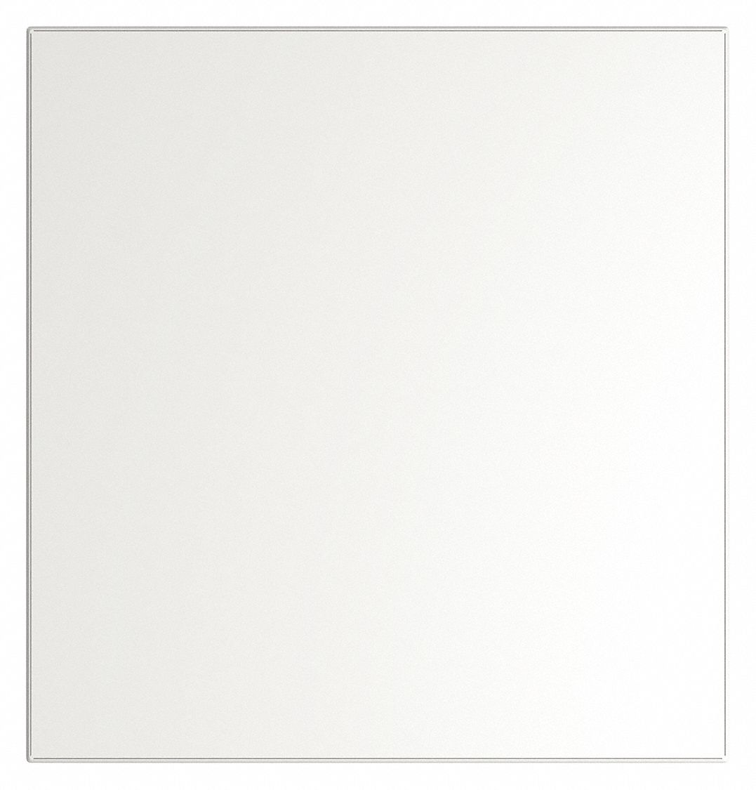 Partition Panel: 58 in x 55 in x 1 in, Smooth Semi Gloss, White, Wall and Column Anchored