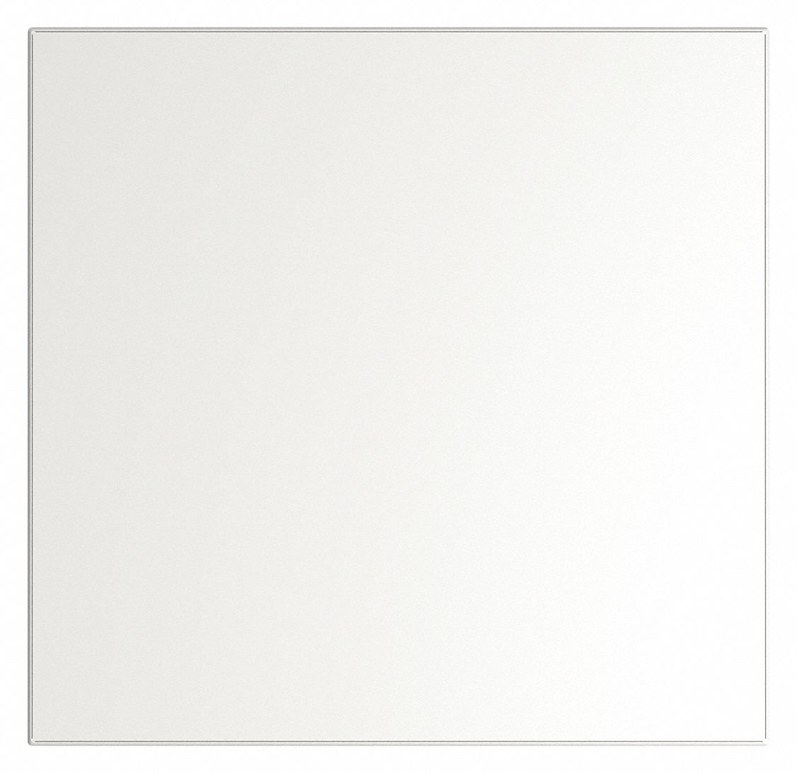 Partition Panel: 58 in x 60 in x 1 in, Smooth Semi Gloss, White, Wall and Column Anchored