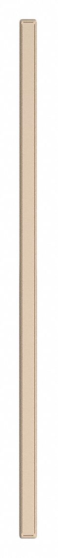 Partition Column: 82 in x 3 in x 1 1/4 in, Smooth Semi Gloss, Khaki, Vandal-Resistant