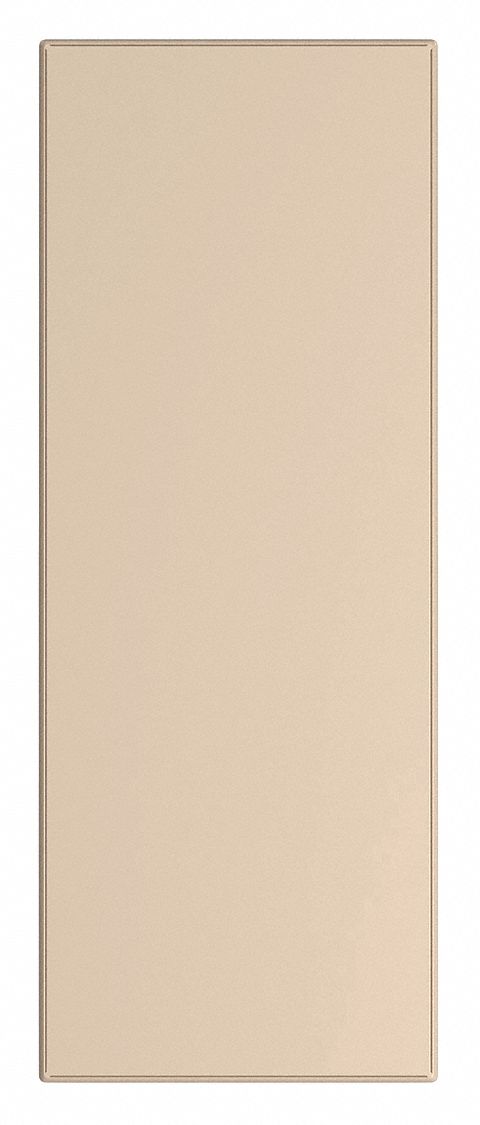 Partition Panel: 58 in x 22 in x 1 in, Smooth Semi Gloss, Khaki, Wall and Column Anchored