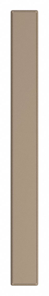 Partition Column: 70 in x 7 in x 1 1/4 in, Smooth Semi Gloss, Dark Khaki, Floor Anchored