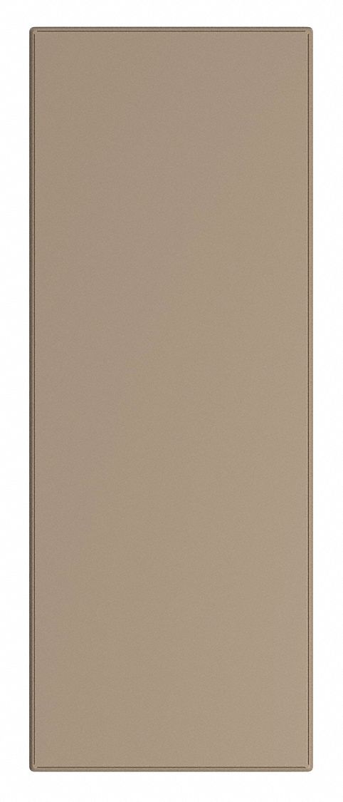 Partition Panel: 58 in x 22 in x 1 in, Smooth Semi Gloss, Dark Khaki, Vandal-Resistant