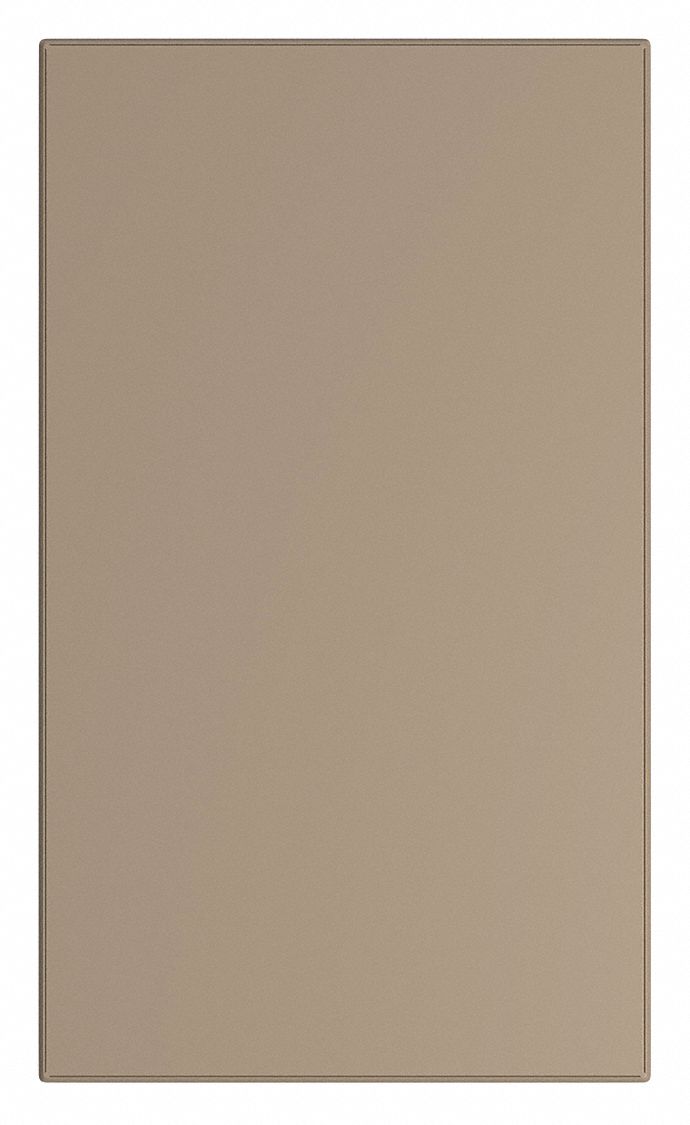 Partition Panel: 58 in x 34 in x 1 in, Smooth Semi Gloss, Dark Khaki, Vandal-Resistant