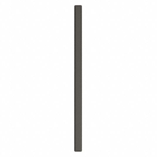 ASI GLOBAL, 82 in x 4 in x 1 1/4 in, Steel, Partition Column - 15W470 ...