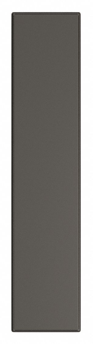 Partition Column: 82 in x 18 in x 1 1/4 in, Smooth Semi Gloss, Black, Vandal-Resistant