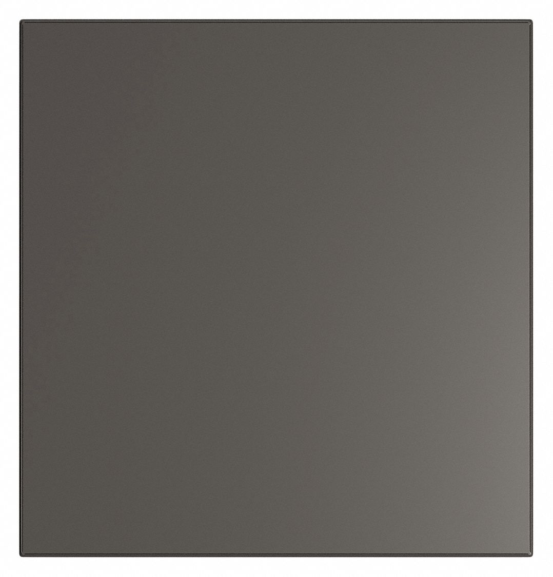 Partition Panel: 58 in x 55 in x 1 in, Smooth Semi Gloss, Black, Wall and Column Anchored