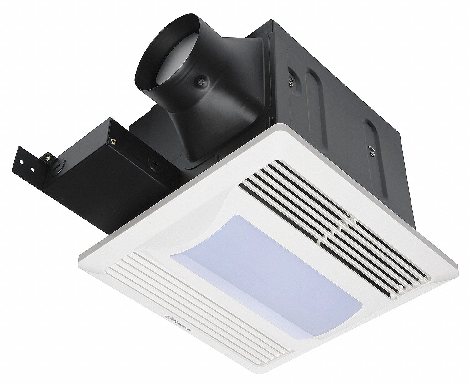 FANTECH 9 1/2 in x 9 1/2 in x 8 1/2 in Low Profile Bathroom Fan, 80 CFM