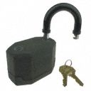 Lamiated Steel, Rubber Padlock With Sensor; For Use With Electronic Padlock Security System 15W949, 