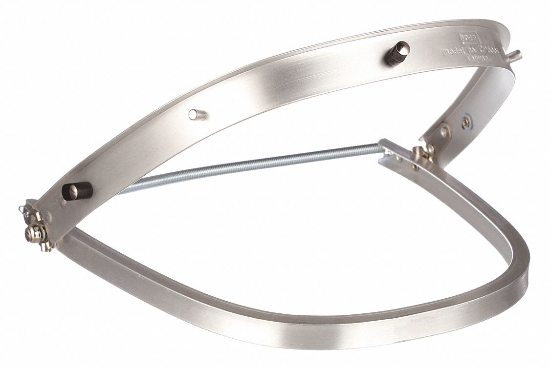 BRACKET, SILVER, ALUMINUM, FOR USE WITH NORTH PEAK2/MATTERHORN SERIES HARD HATS