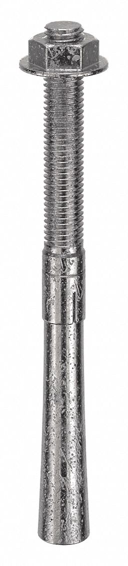 Wedge Anchor: 8 1/2 in Overall Lg, 5/8 in Dia, 5/8"-11 Thread Size, Stainless Steel, 10 PK
