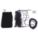 CARGO NET, BLACK, NYLON, 6 SNAP-HOOK CARABINER/CINCH ROPE/STORAGE BAG, 400 LB/IN TENSILE STRENGTH