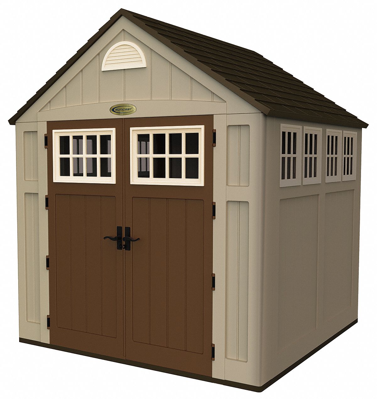 SUNCAST Outdoor Storage Shed,8x7x7,Sand - 15X389BMS7775D 