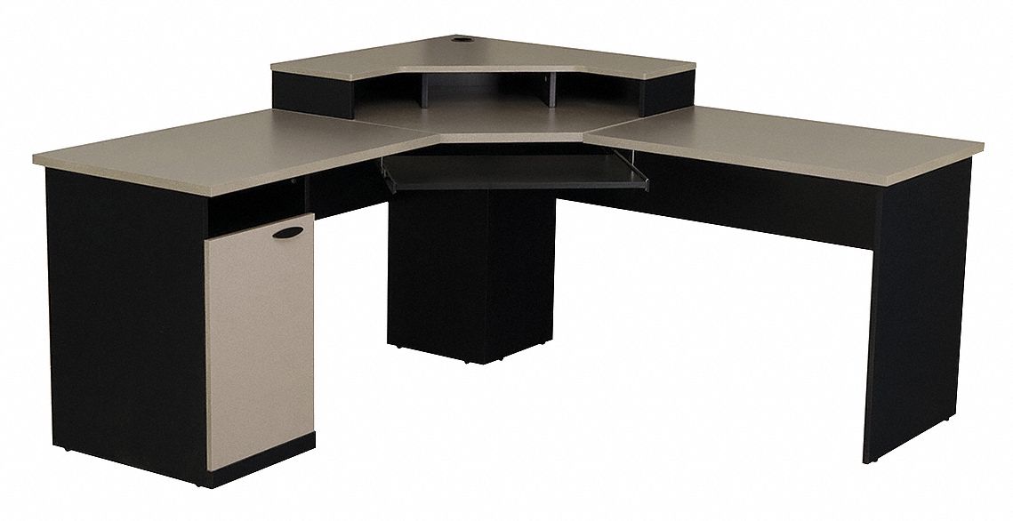 15X440 - Corner Desk 70 x 35-3/8 x 70 In Charcoal