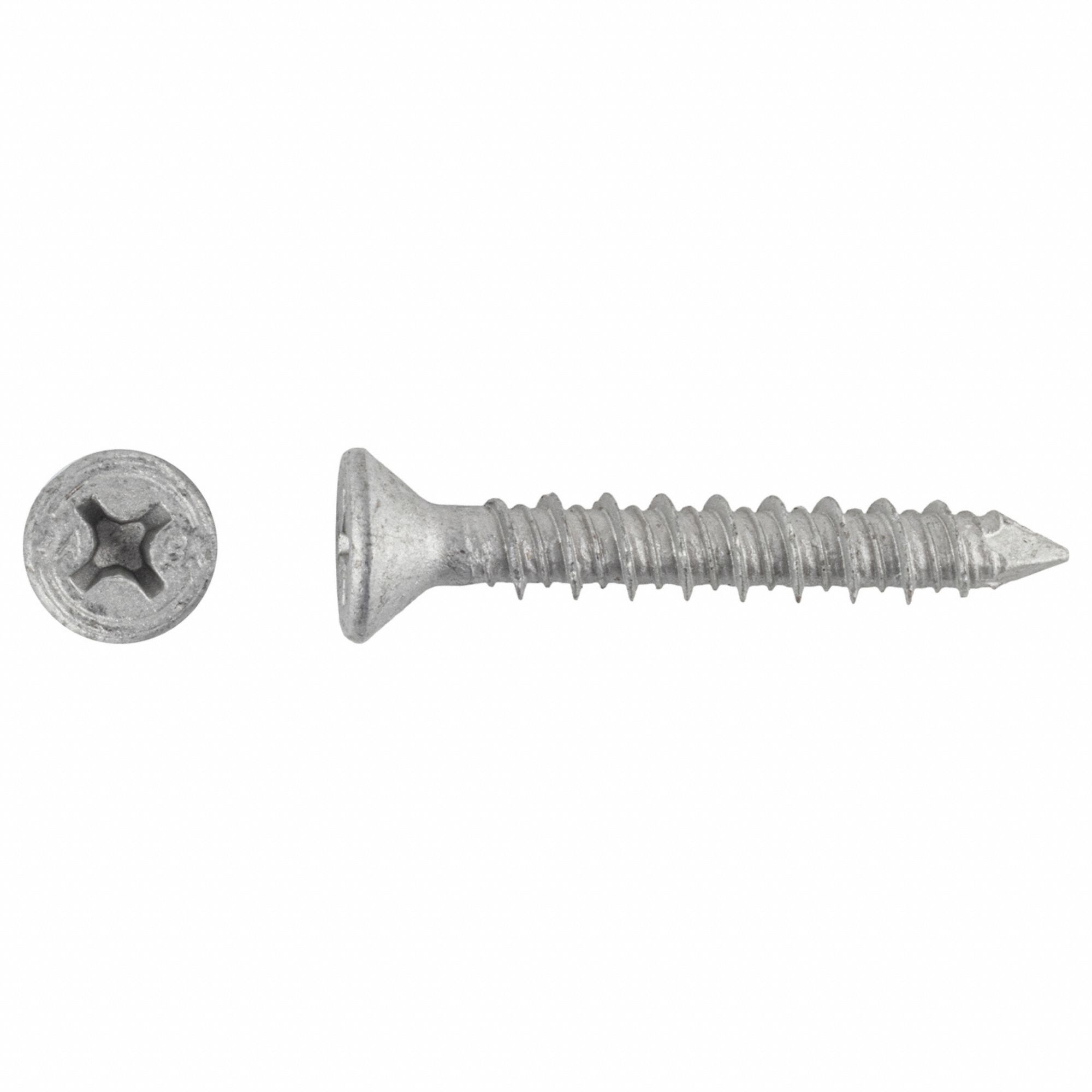 RED HEAD, 1 3/4 in Overall Lg, 1/4 in Dia, Concrete Anchor Screw