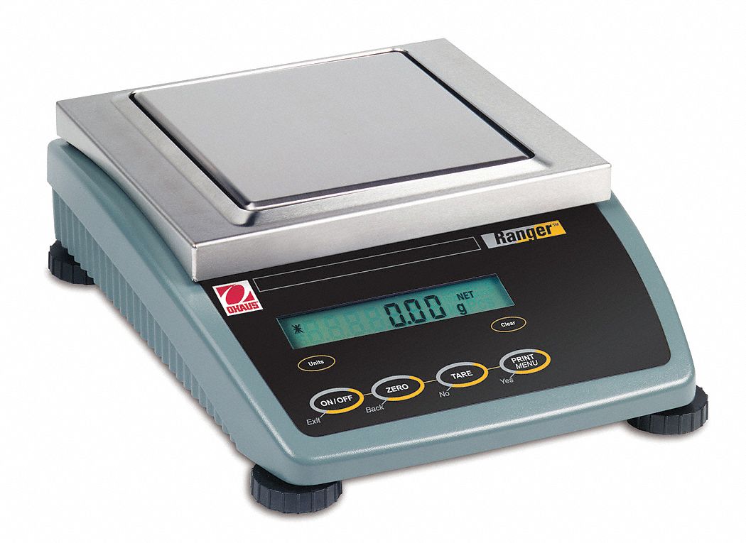 Compact Bench Scale, LCD Scale Display, Weighing Units lb - Grainger