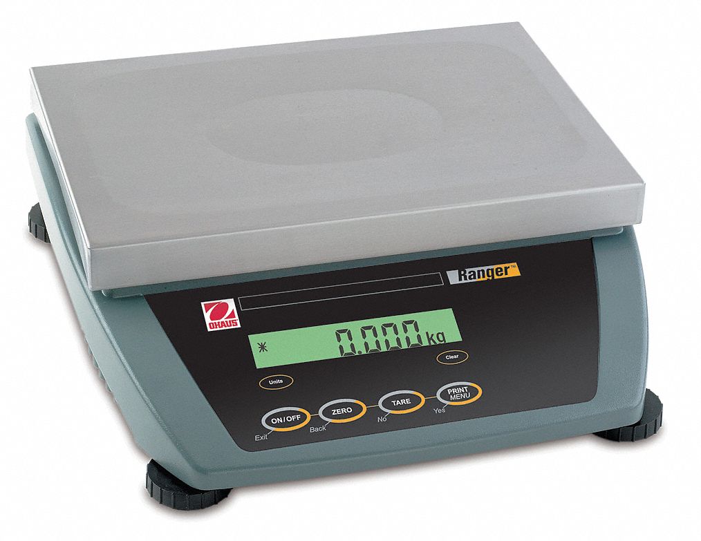Compact Bench Scale, LCD Scale Display, Weighing Units lb - Grainger