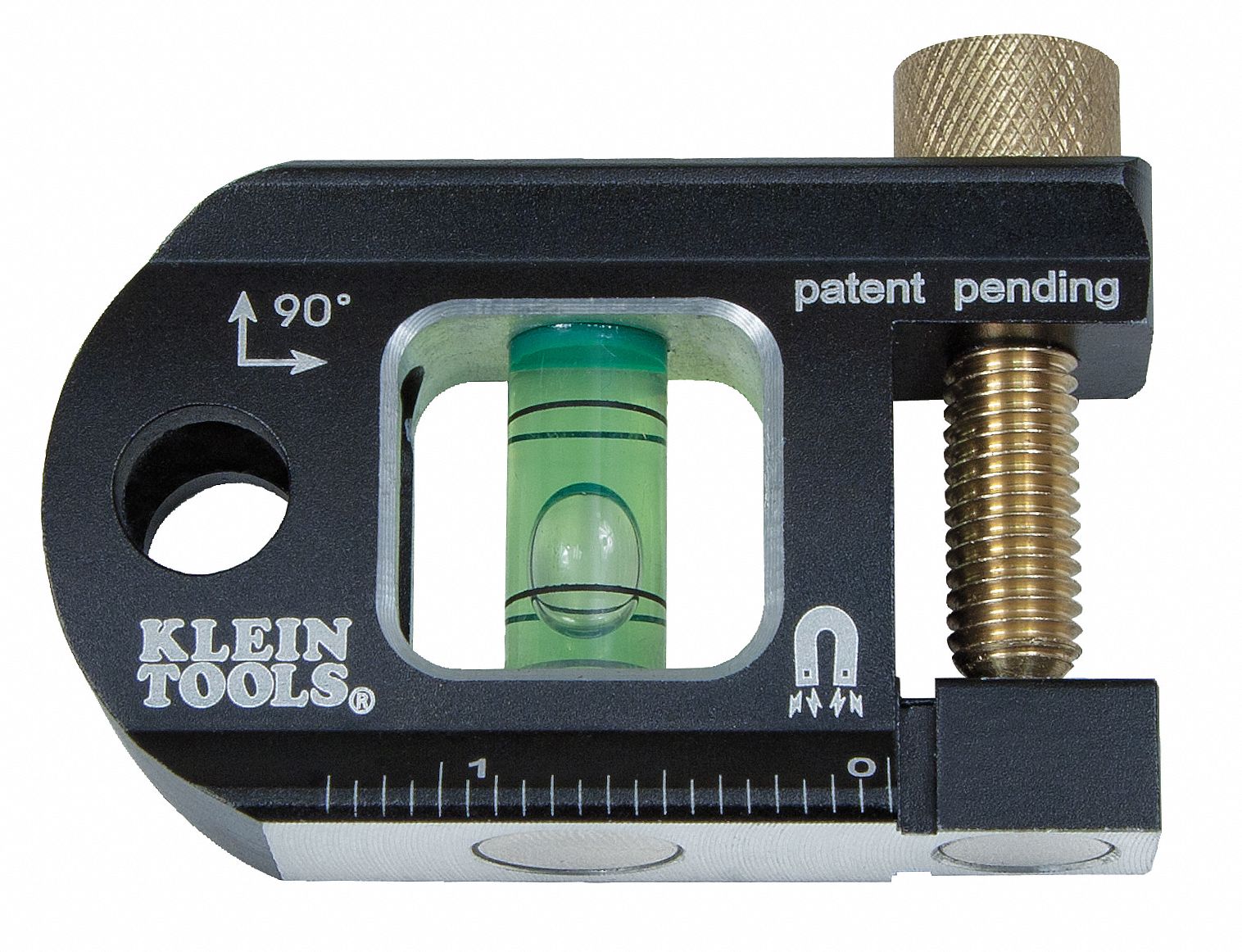 Mini herramienta magnética de nivel de burbuja pequeña, alcance de bolsillo  cuadrado, largo palo en horizontal de alta precisión (4 piezas 1.6