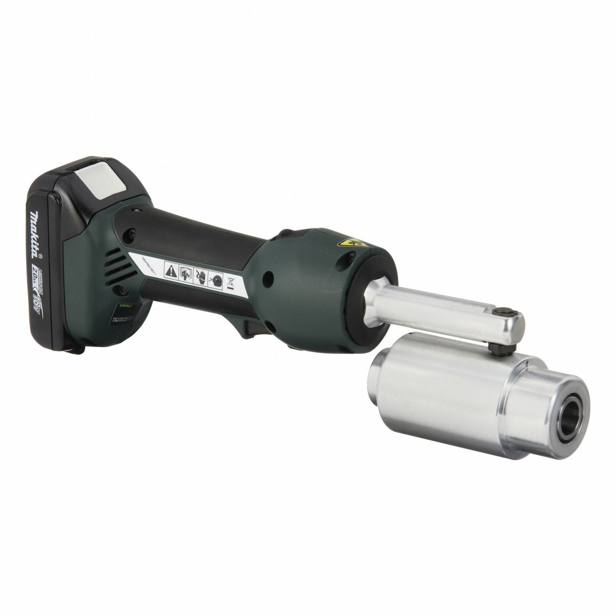 Knockout Tool Kit: 18V DC, 4 in Punching Capacity (Steel), For 10 ga Max. Steel Thick