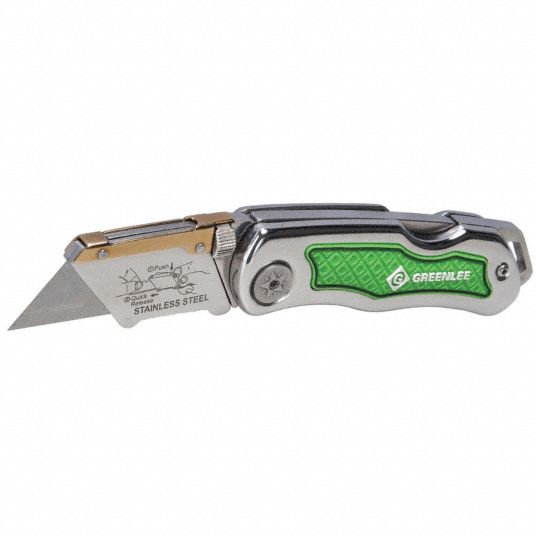 Greenlee Stainless Steel Stainless Steel Folding Utility Knife