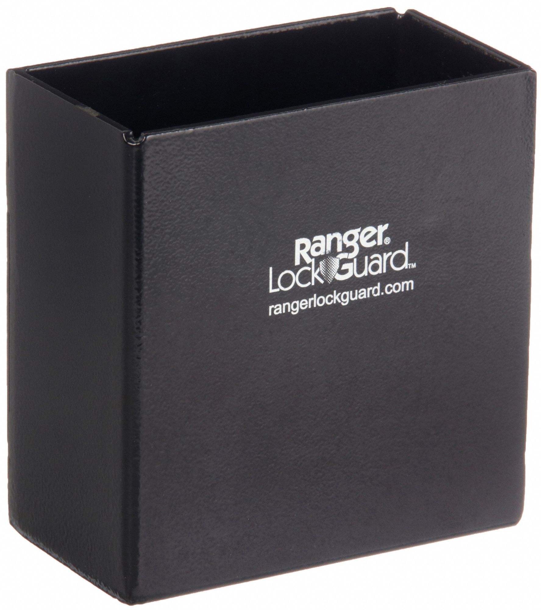 Padlock Guard with Lock: 5 1/4 in Guard Lg, 2 1/2 in Guard Wd, 4 1/2 in  Guard Ht, Hardened Steel