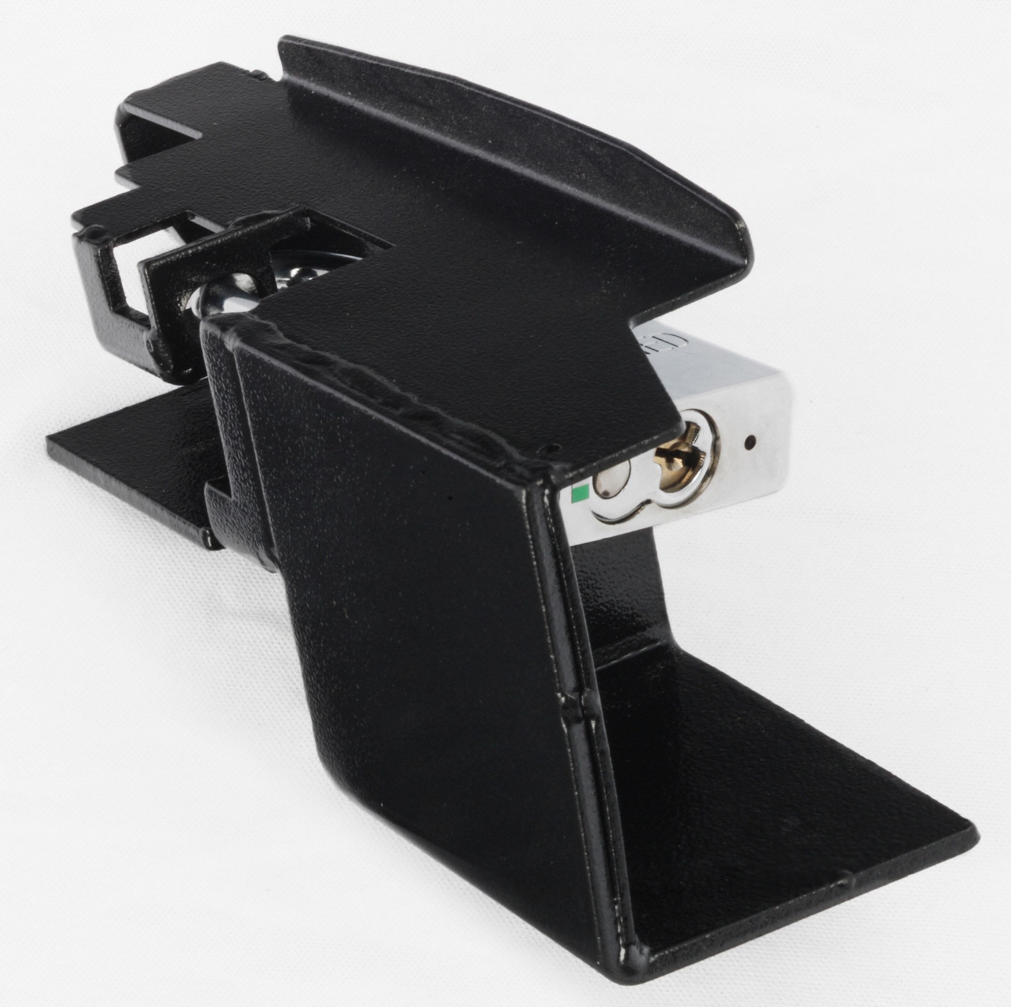 RANGER LOCK Padlock Guard with Lock, Hardened Steel, 10 in, 3 1/2 in, 5