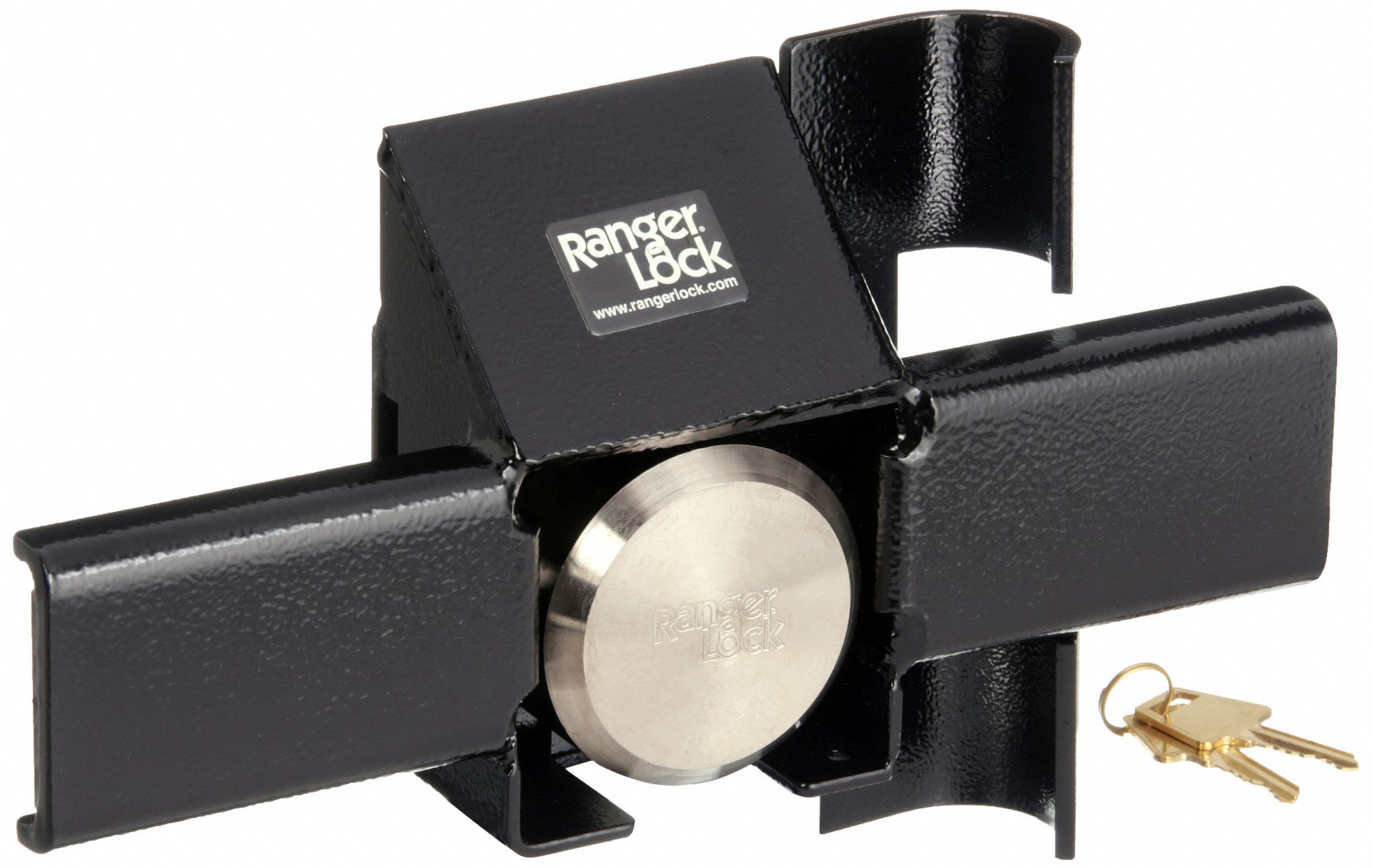 12 in Guard Lg, 3 1/2 in Guard Wd, Padlock Guard with Lock 15X833RDDCHP Grainger