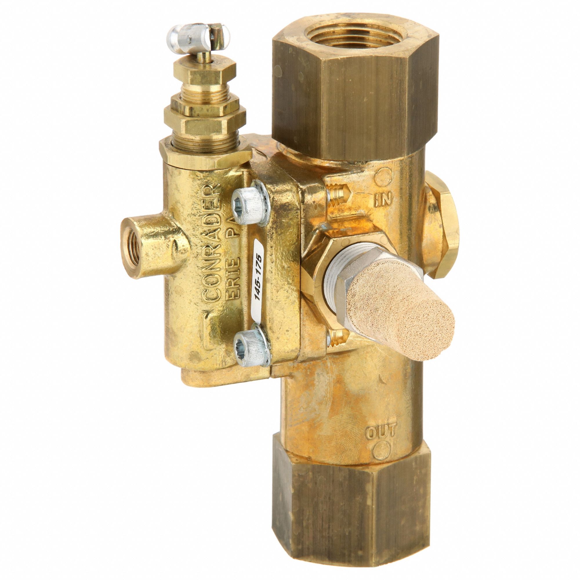 PILOTED UNLOADER CHECK VALVE, 1/8 IN INLET SIZE, 3/4 IN OUTLET SIZE, 60 CFM MAXIMUM AIR FLOW