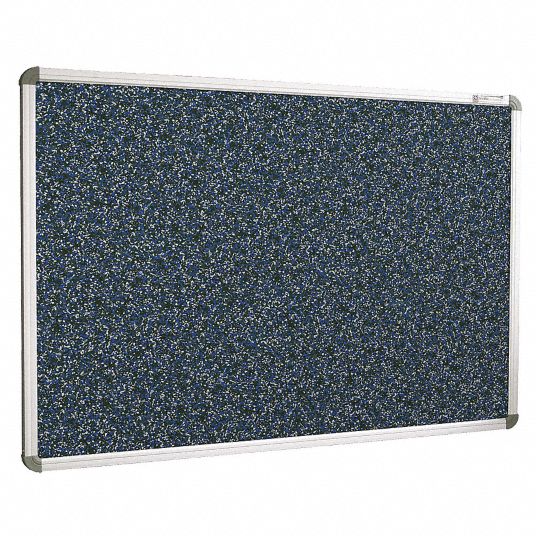 BALT PushPin Bulletin Board, Recycled Rubber, 36 inH x 48 inW, Blue