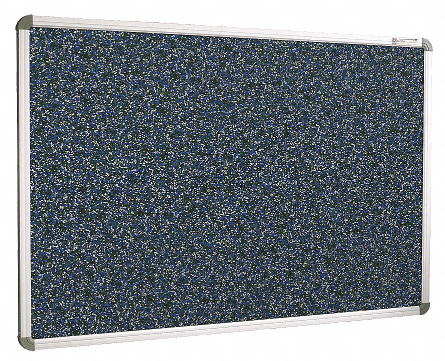 BALT PushPin Bulletin Board, Recycled Rubber, 48 inH x 72 inW, Blue