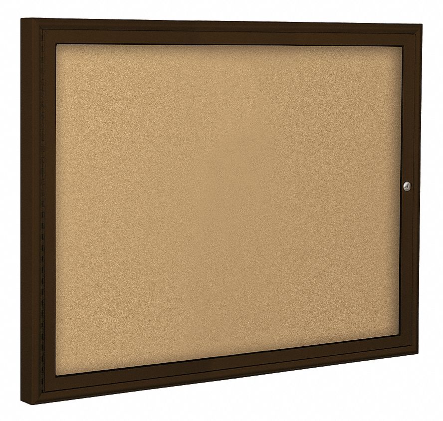 BALT, Cork, 36 in Wd, Enclosed Bulletin Board - 15Y244|94PC1-I - Grainger