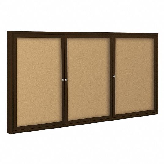 BALT, Cork, 72 in Wd, Enclosed Bulletin Board - 15Y245|94PC2-I - Grainger