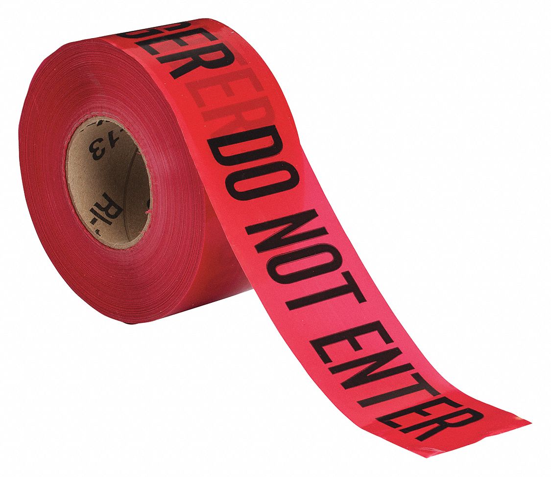 3-Pack Barricade Tape – 300ft Each Danger Caution Red – CERT First Responder