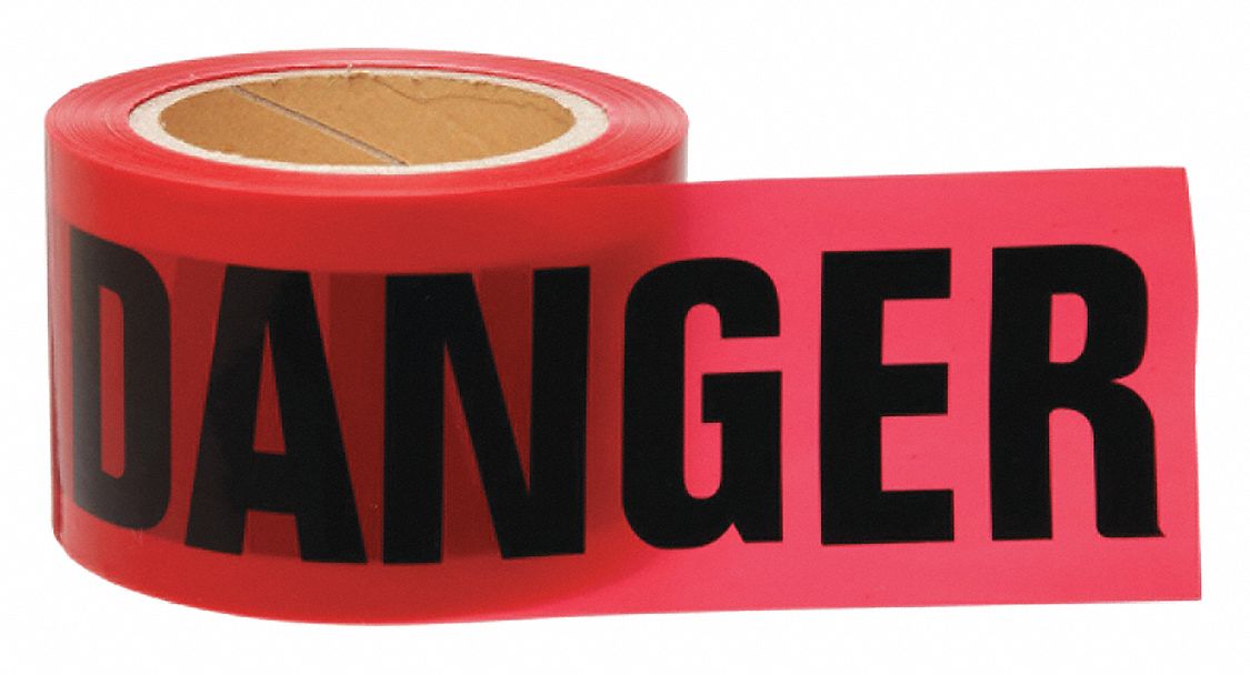 RUBAN DANGER 3 X 200ROUGE