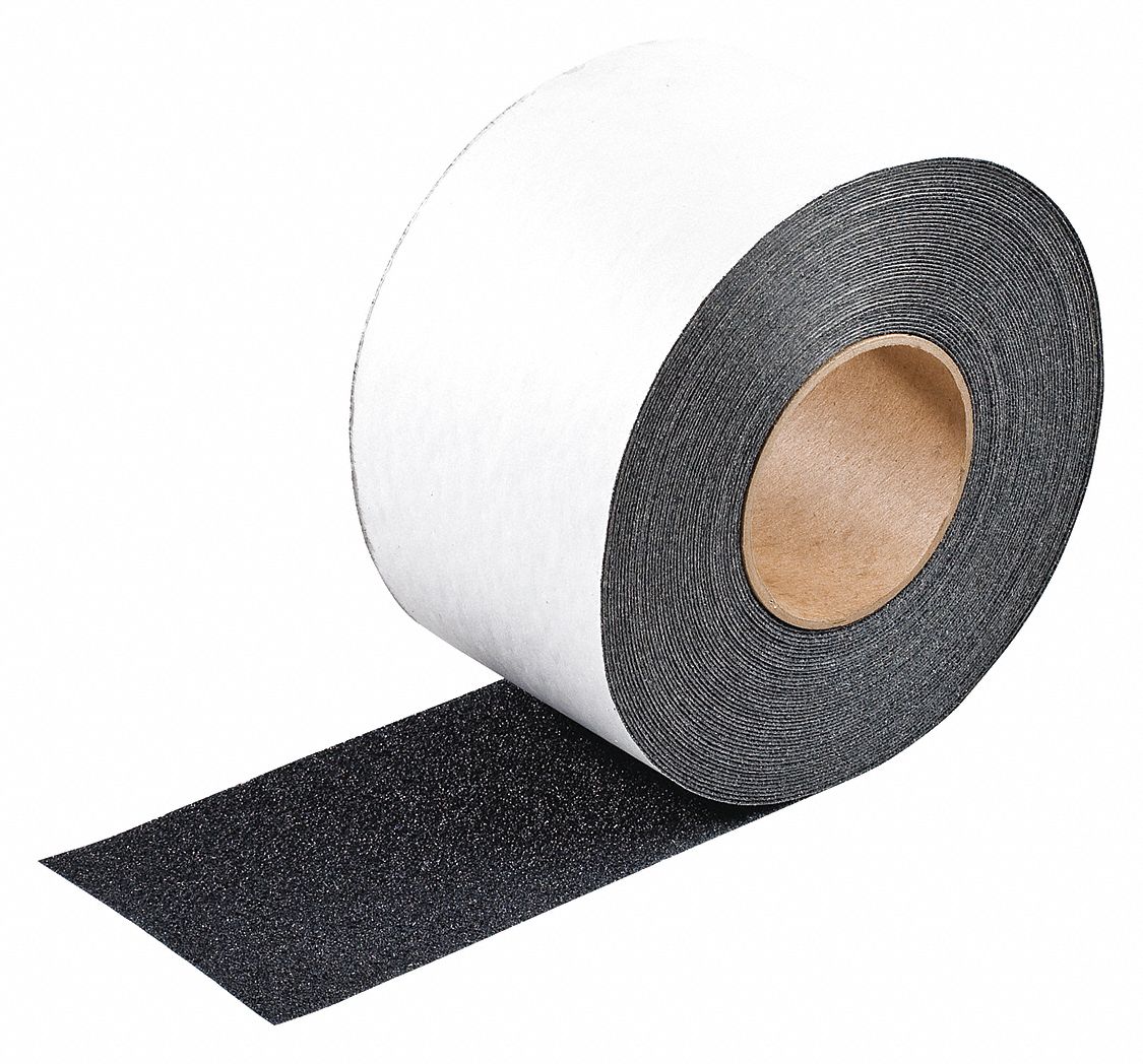 Antislip Tape, Solid, Black, Grit Size Proprietary - Grainger