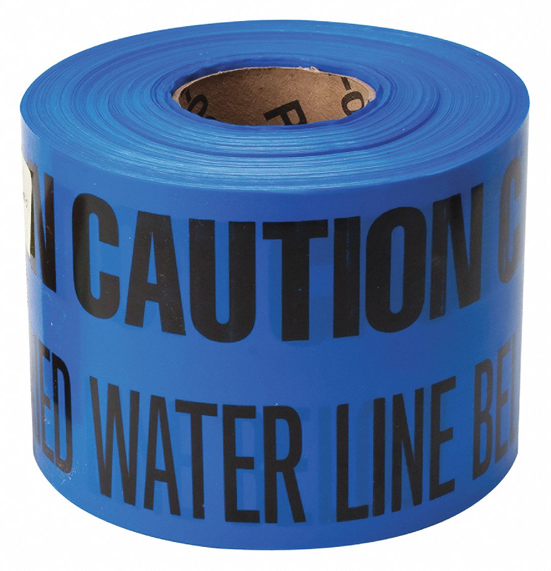 Underground Caution Water Mains Below Under Ground Safety Tape Blue Buried Sign