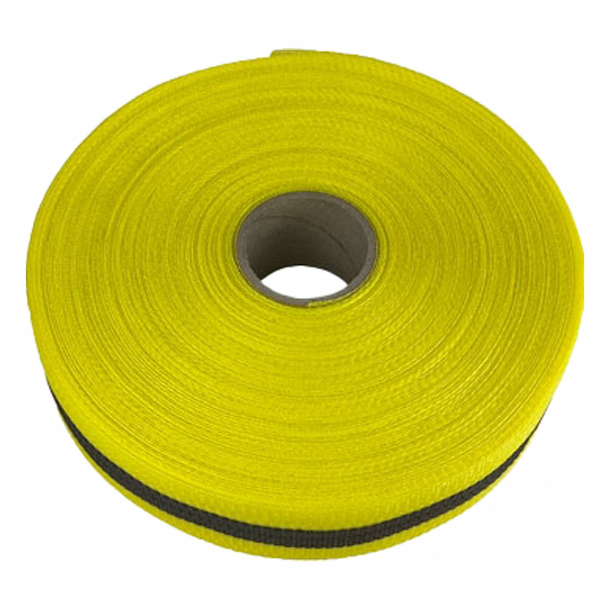 BARRIER TAPE WOVEN BLK/YEL 3/4X100
