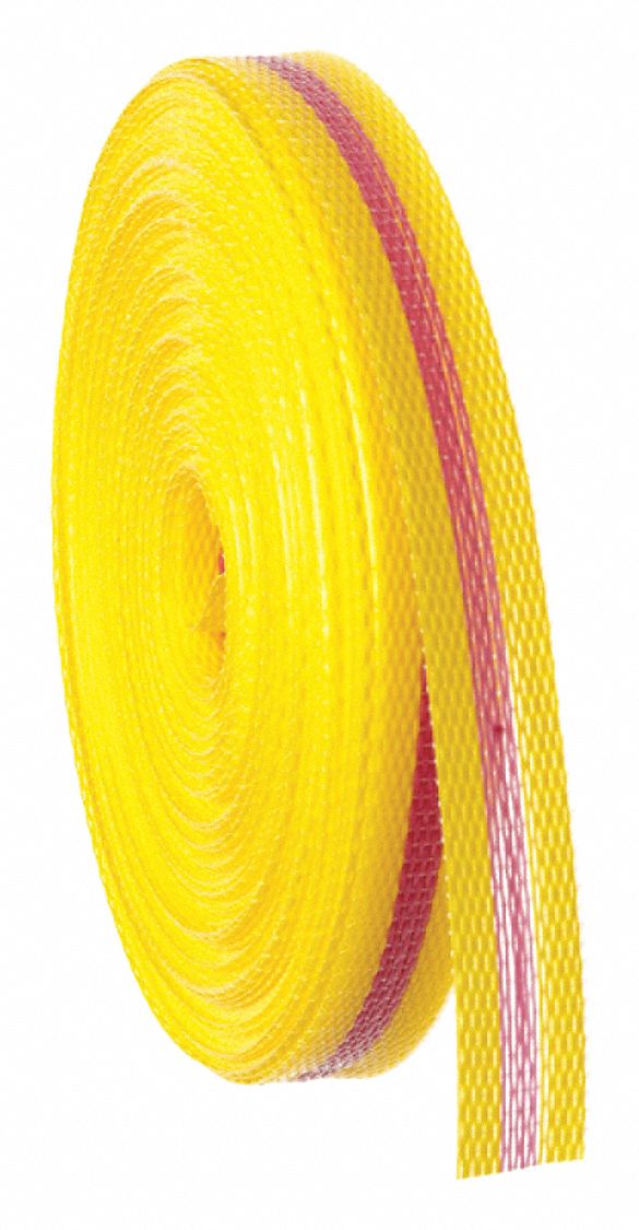 BARRICADE TAPE,YLLW/MAGNTA,150FT X 3/4IN