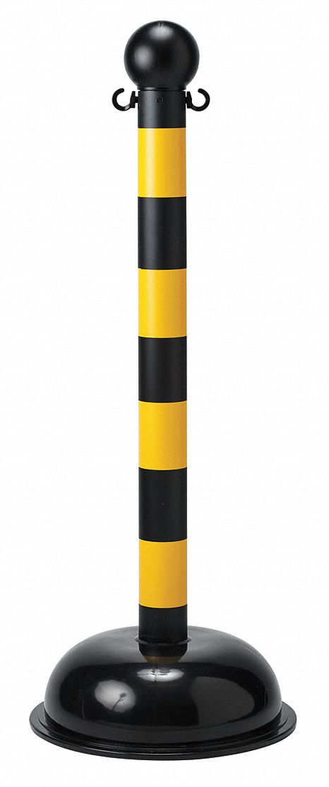 POST 92103 WARNING BLK/YEL