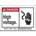 Danger: High Voltage. Signs