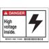 Danger: High Voltage Inside. Signs