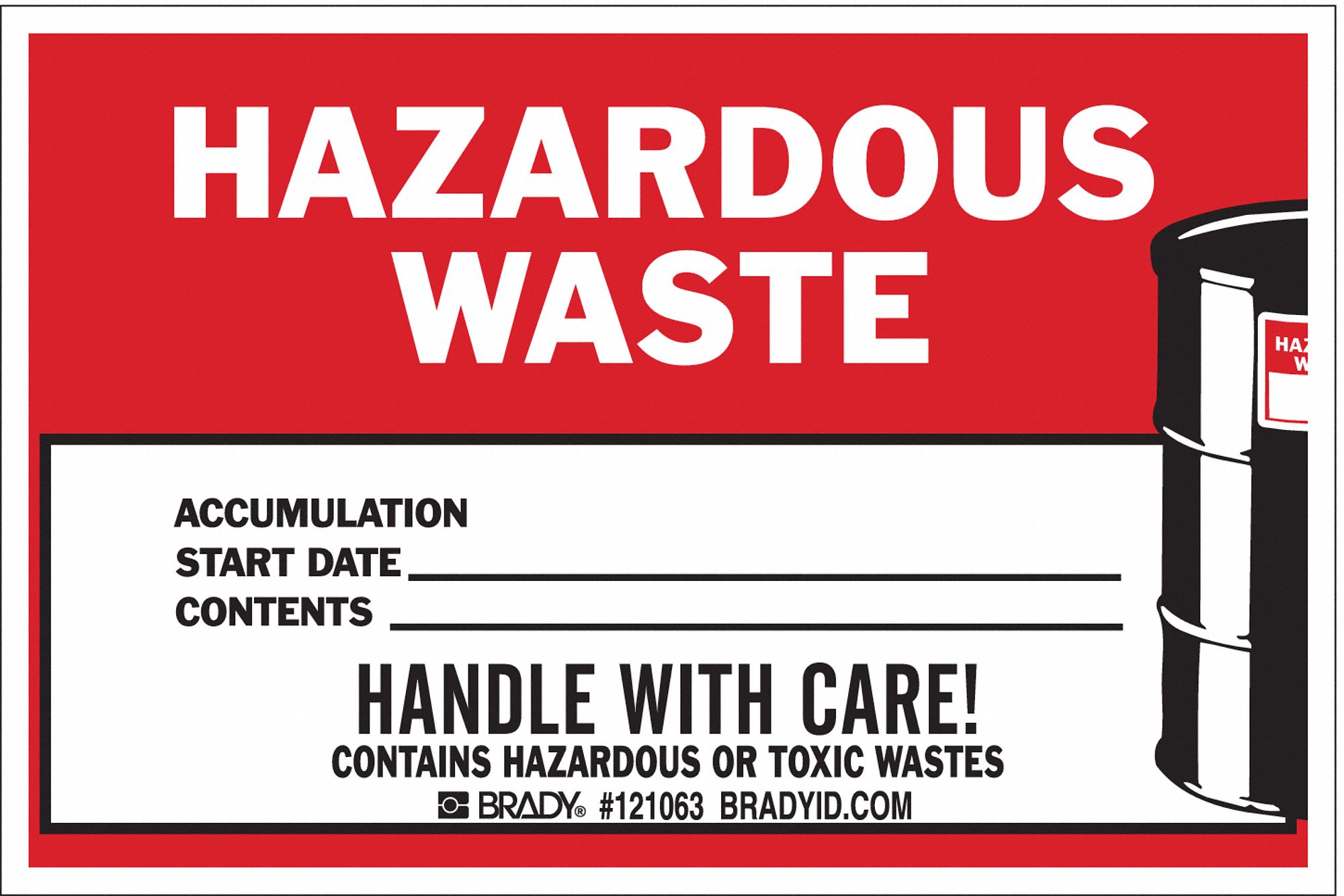 DOT HANDLING LABEL, WASTE, 6