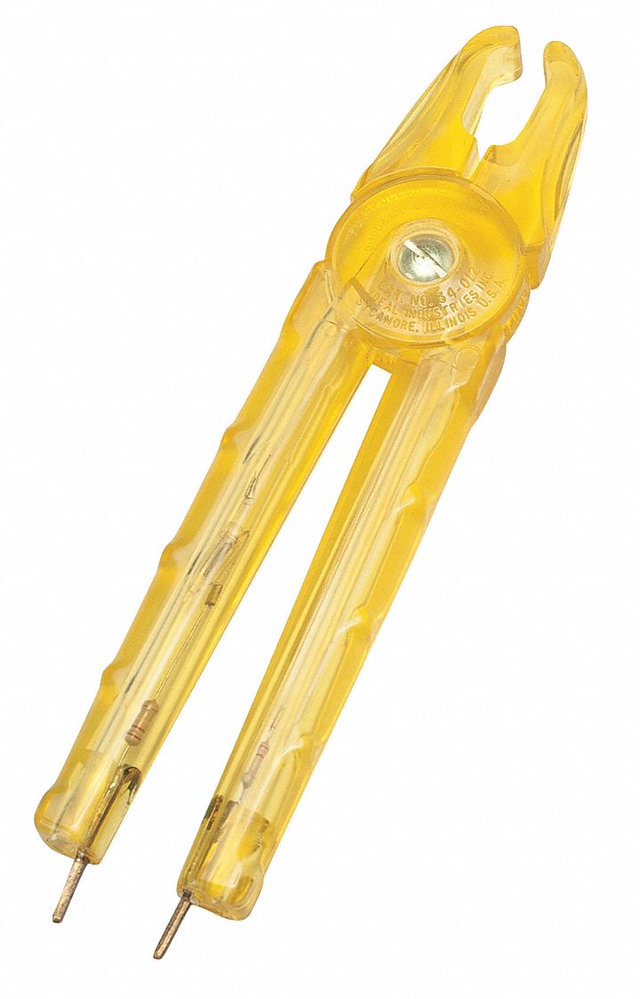 BRADY 8 in Medium Uninsulated Nylon Fuse Puller w/Test Light, Yellow