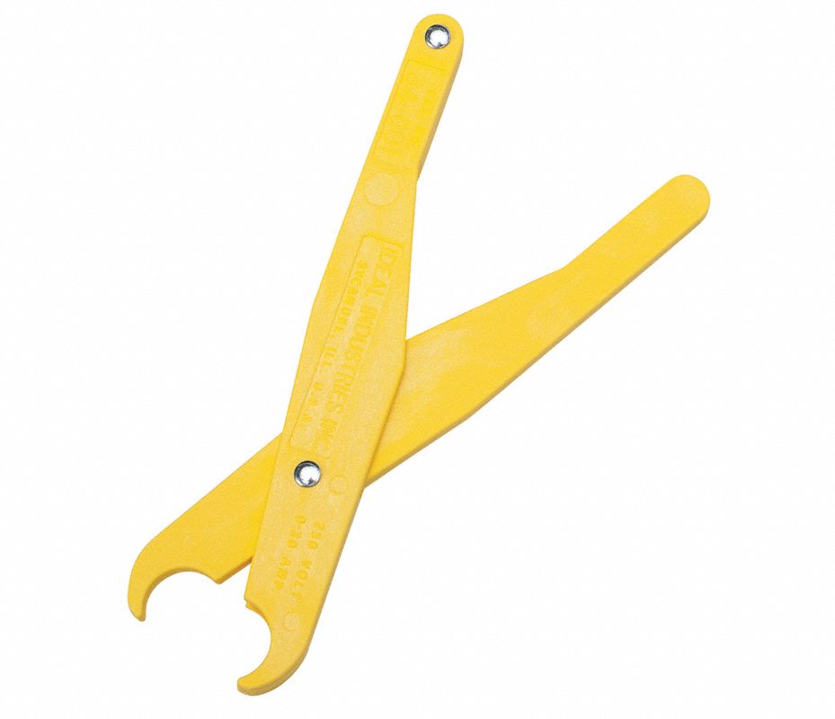 BRADY Extractor de Fusibles Color Amarillo, Longitud Total de 5