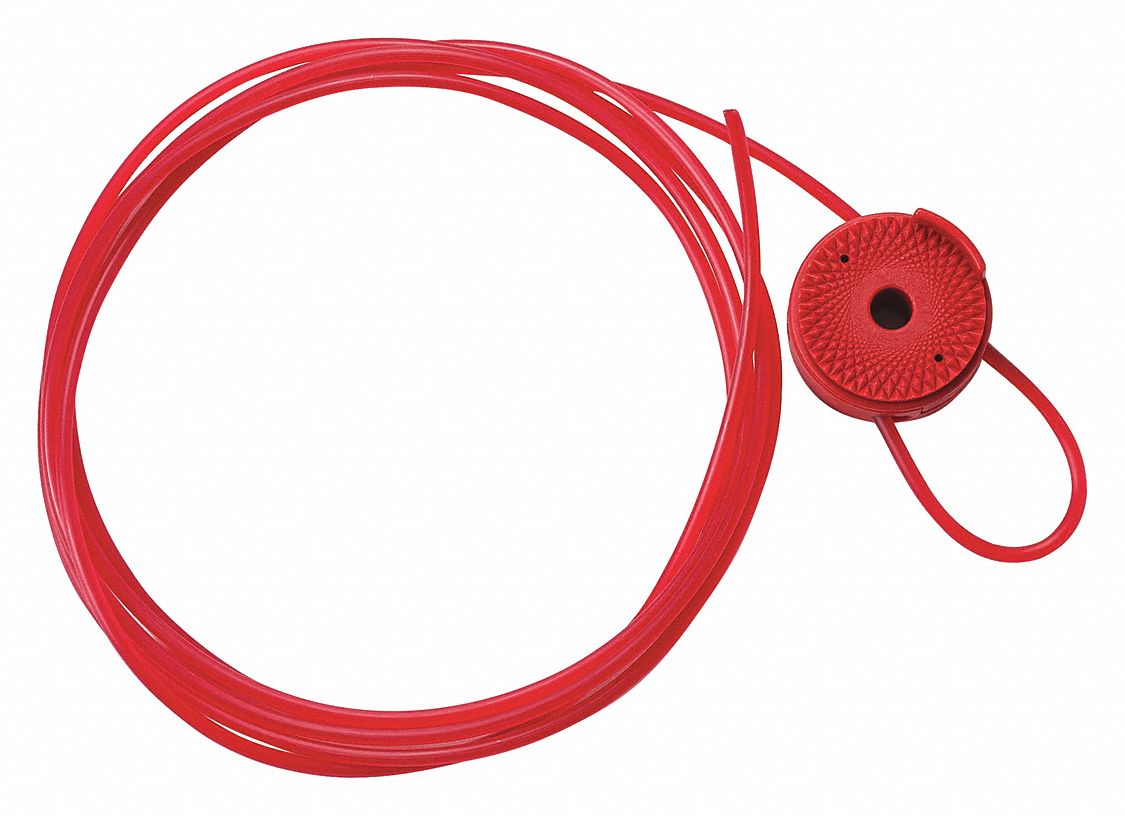 BRADY, 8 ft Cable Lg, Nylon, Cable Lockout - 15Y665|50932 - Grainger