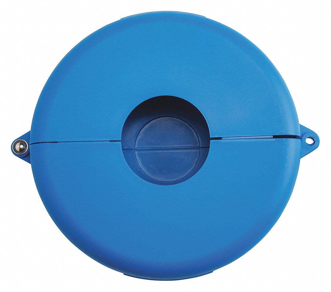 BRADY Gate Valve Lockout, Polypropylene, Blue 15Y67065588 Grainger