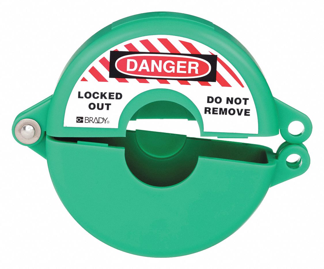 GATE VALVE LOCKOUT, HINGED, FOR 1 TO 2½ IN HAND WHEEL DIAMETER